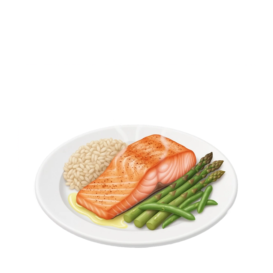 Saumon & légumes verts au air-fryer